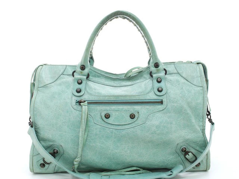 Balenciaga The City 2way Shoulder Bag Green